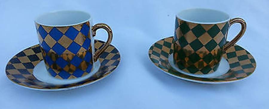 NM41 Flat Demitasse Cup & Saucer Set by Neiman Marcus-1