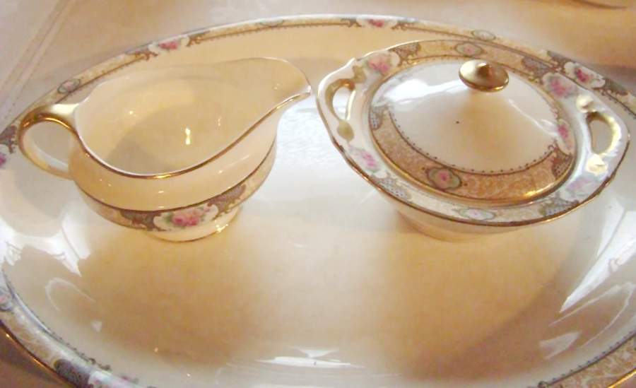 NAI41 Sugar Bowl & Lid by National China (USA)-1