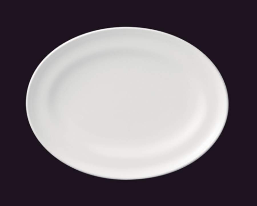 Flash 14" Oval Serving Platter by Nikko-1