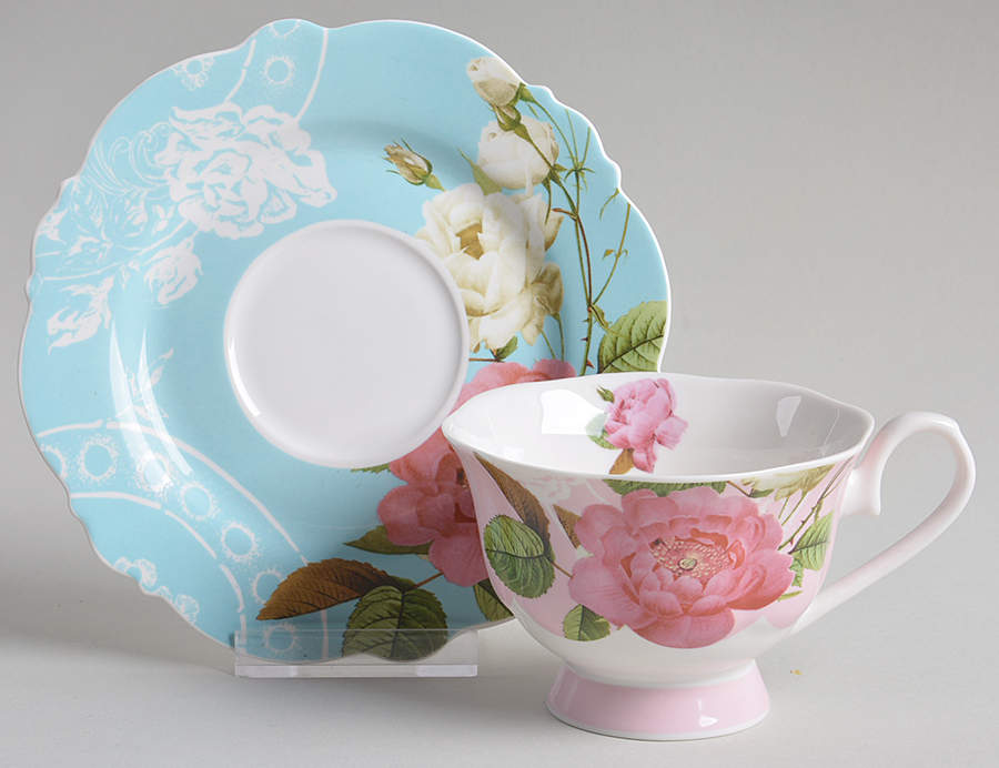 NA2 Footed Cup & Saucer Set by New Anchor Inc-1