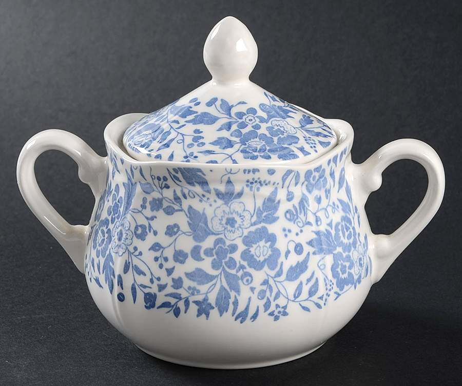 Chintz Cornflower Blue Sugar Bowl & Lid by Open Home-1