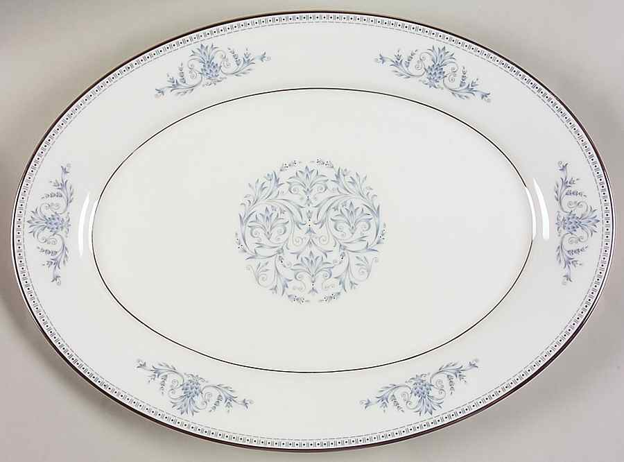 Bryn Mawr 13" Oval Serving Platter by Oxford (Div of Lenox)-1
