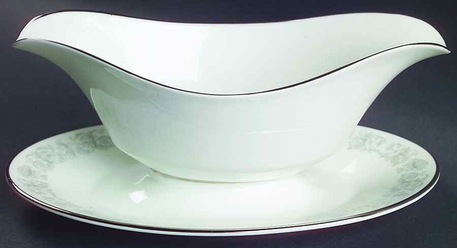 Eventide Gravy Boat with Attached Underplate by Oxford (Div of Lenox)-1