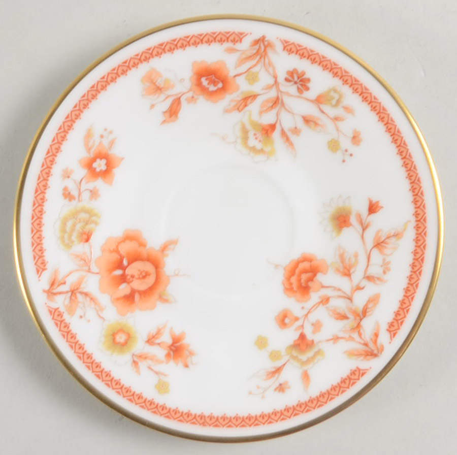 Lotus Garden Saucer for Demitasse Cup by Oxford (Div of Lenox)-1