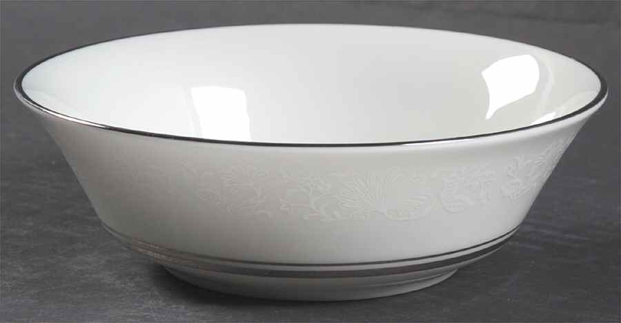 White Echo Coupe Cereal Bowl by Oxford (Div of Lenox)-1