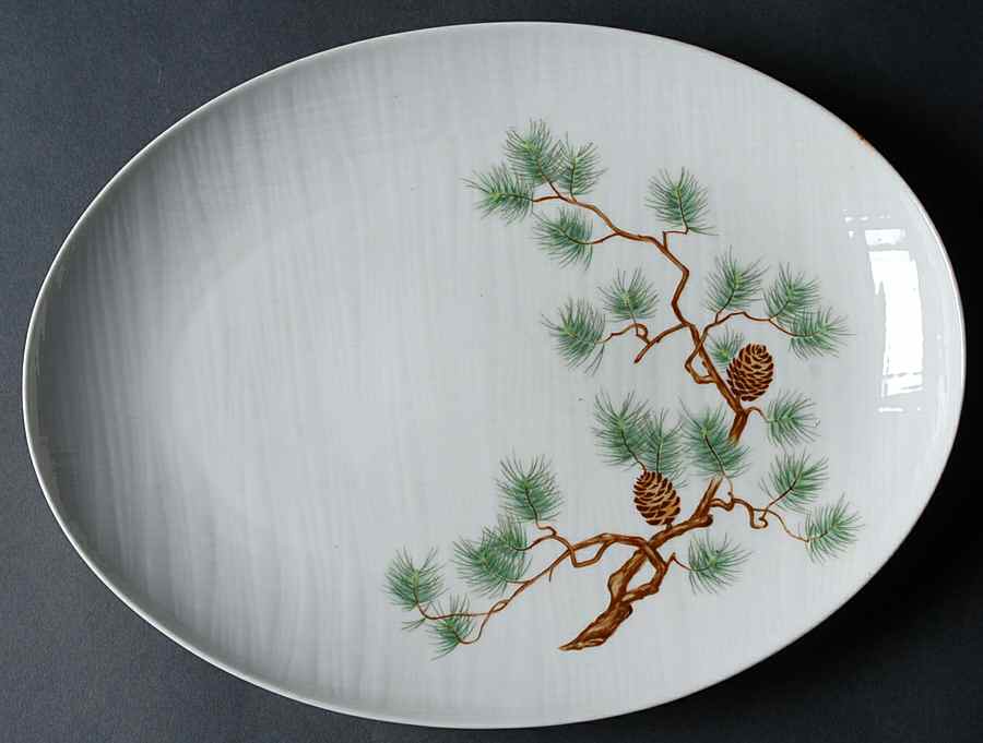 Rainier Pine 12" Oval Serving Platter by Omega-1