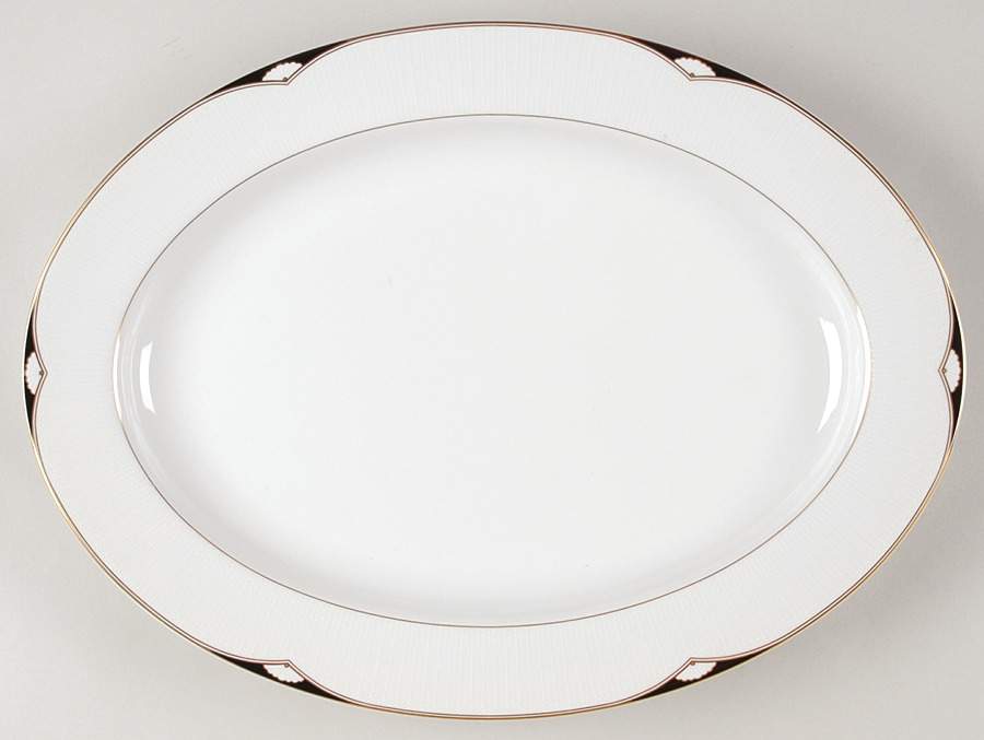 Aegean 14" Oval Serving Platter by Oscar De La Renta-1