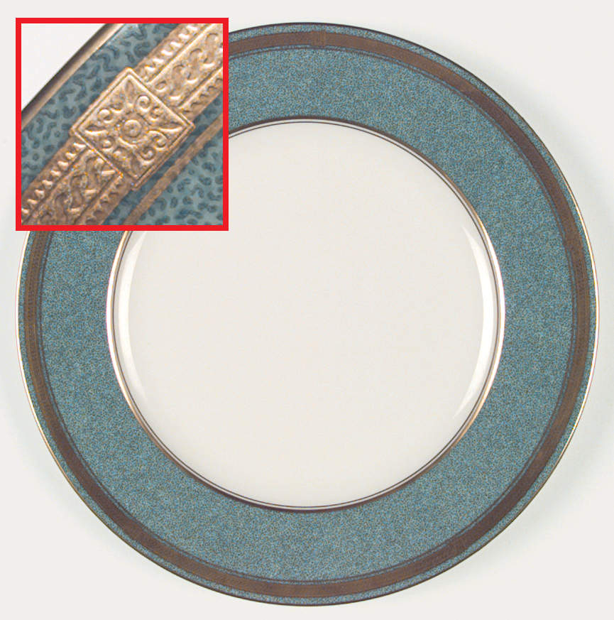Baronesse Teal Dinner Plate by Oscar De La Renta-1