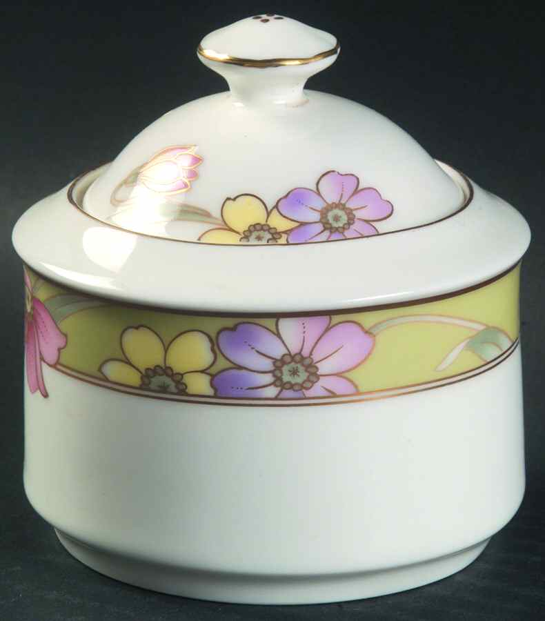 Elke Sugar Bowl & Lid by Oscar De La Renta-1