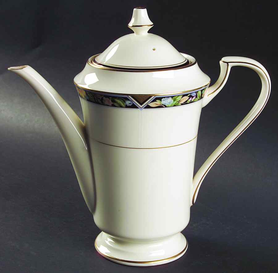 Fleur Royale Coffee Pot & Lid by Oscar De La Renta-1