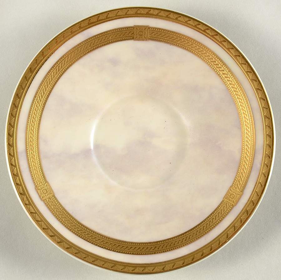 Ivory Travertine Saucer for Demitasse Cup by Oscar De La Renta-1
