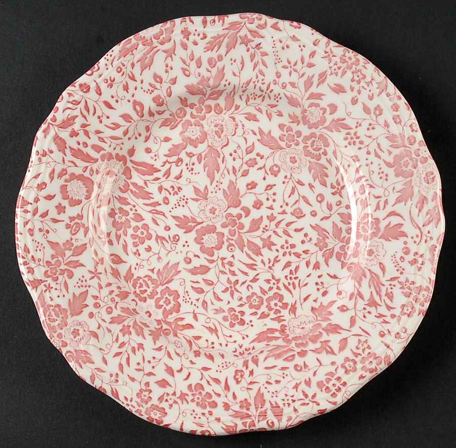 Chintz Dusty Rose Salad Plate by Open Home-1