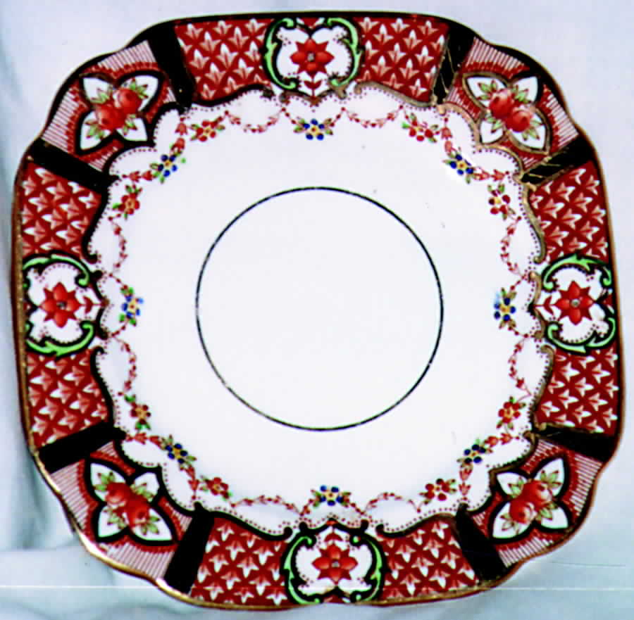 OXO1 Square Salad Plate by Oxford (England)-1