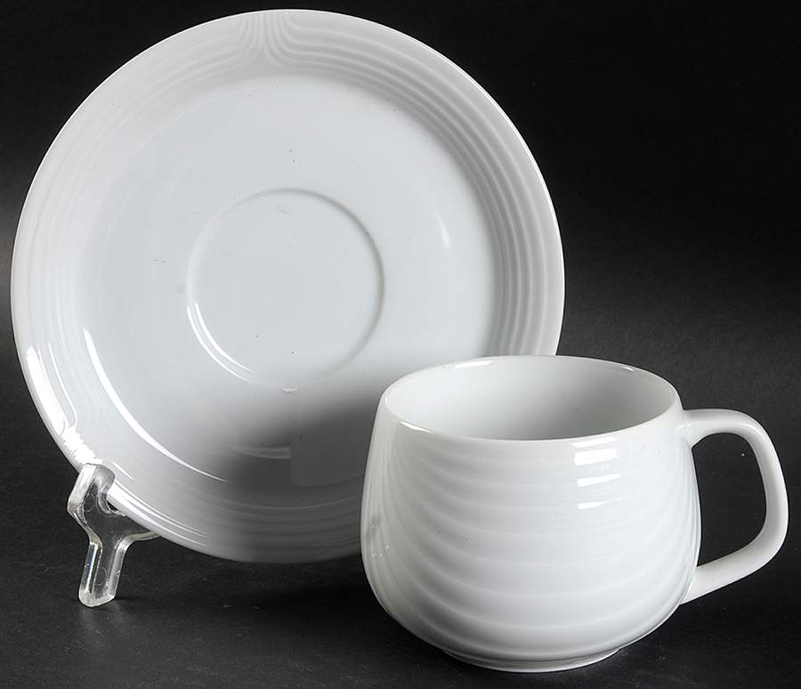 Ambria Flat Cup & Saucer Set by Omni Ware-1