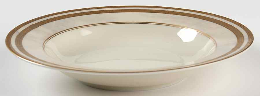 Ivory Florentine Rim Soup Bowl by Oscar De La Renta-1