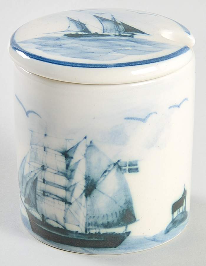 Nautical Sugar Bowl & Lid by Oxney Green-1