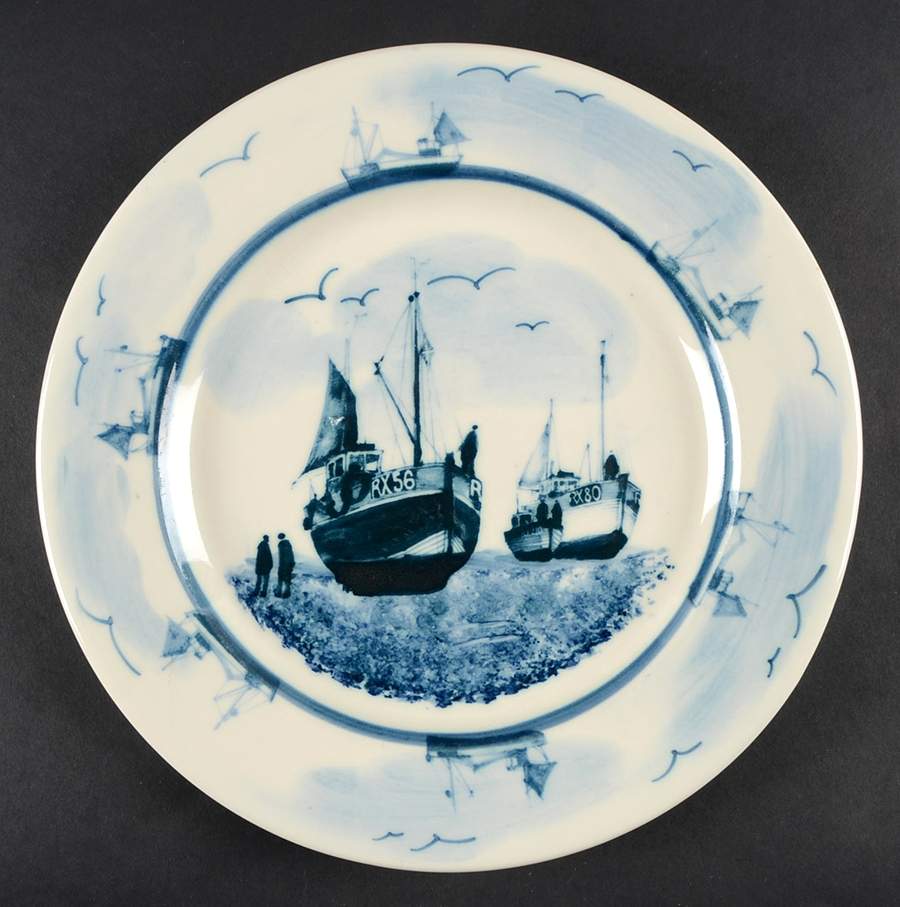 Nautical Dinner Plate by Oxney Green-1