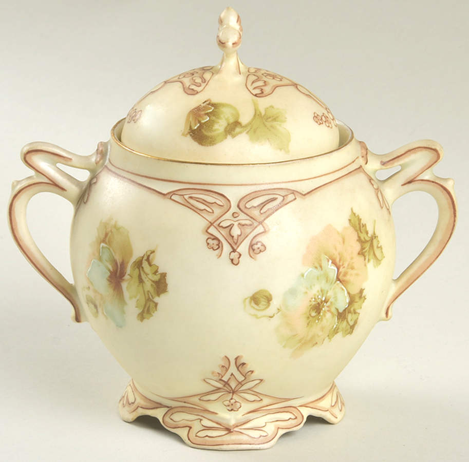 16 (Clarion Shape) Sugar Bowl & Lid by Hermann Ohme-1
