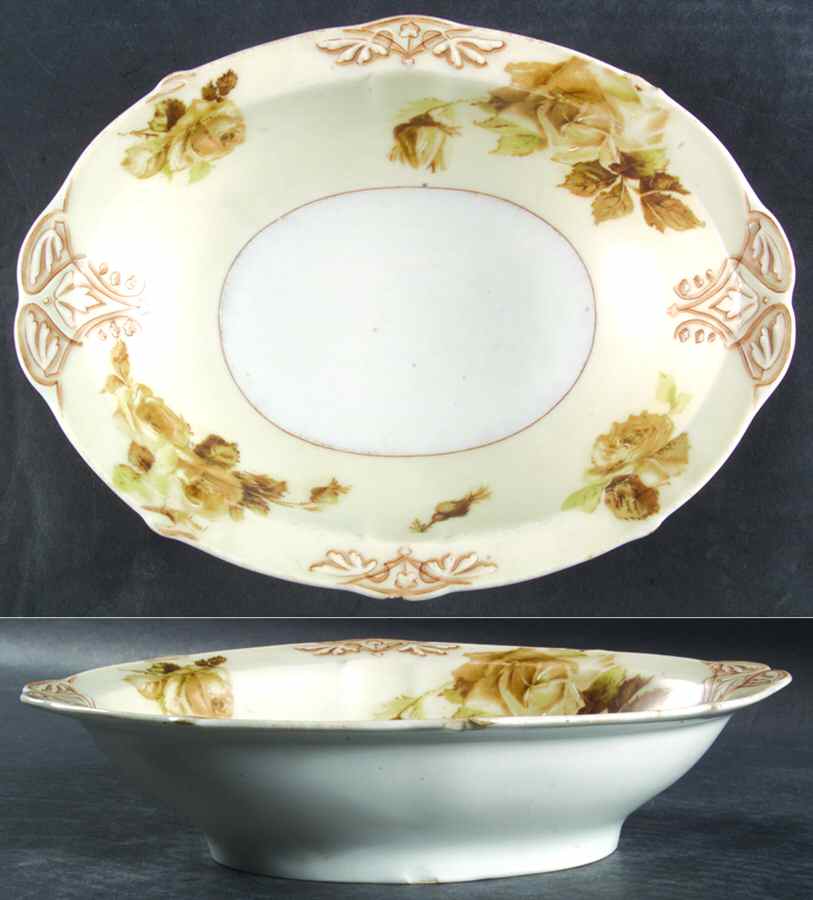 16 (Clarion Shape) 9" Oval Vegetable Bowl by Hermann Ohme-1