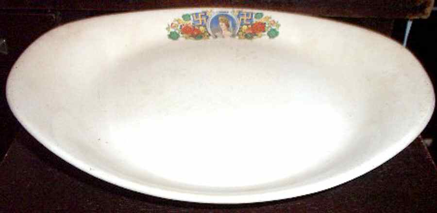 OWE14 14" Oval Serving Platter by Edward J Owen China-1