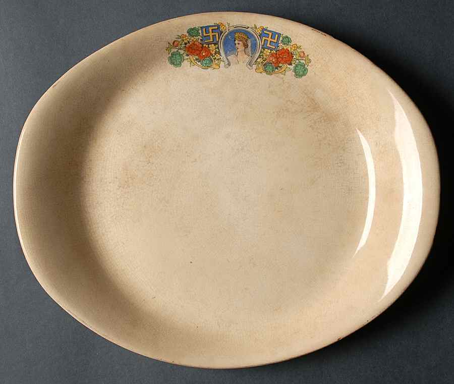 OWE14 11" Oval Serving Platter by Edward J Owen China-1