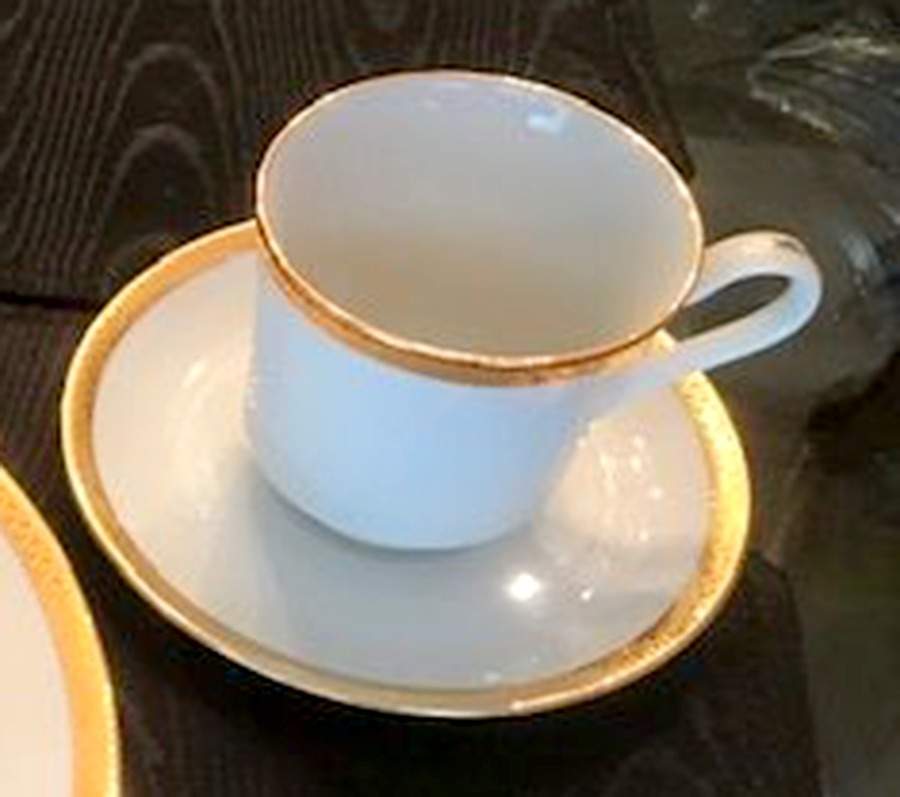 OWN1 Footed Cup & Saucer Set by Owens-Brockway-1