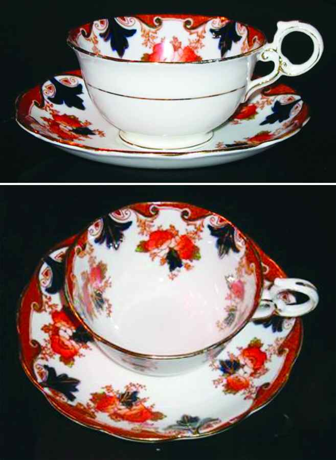 4861 Footed Cup & Saucer Set by Oxford (England)-1