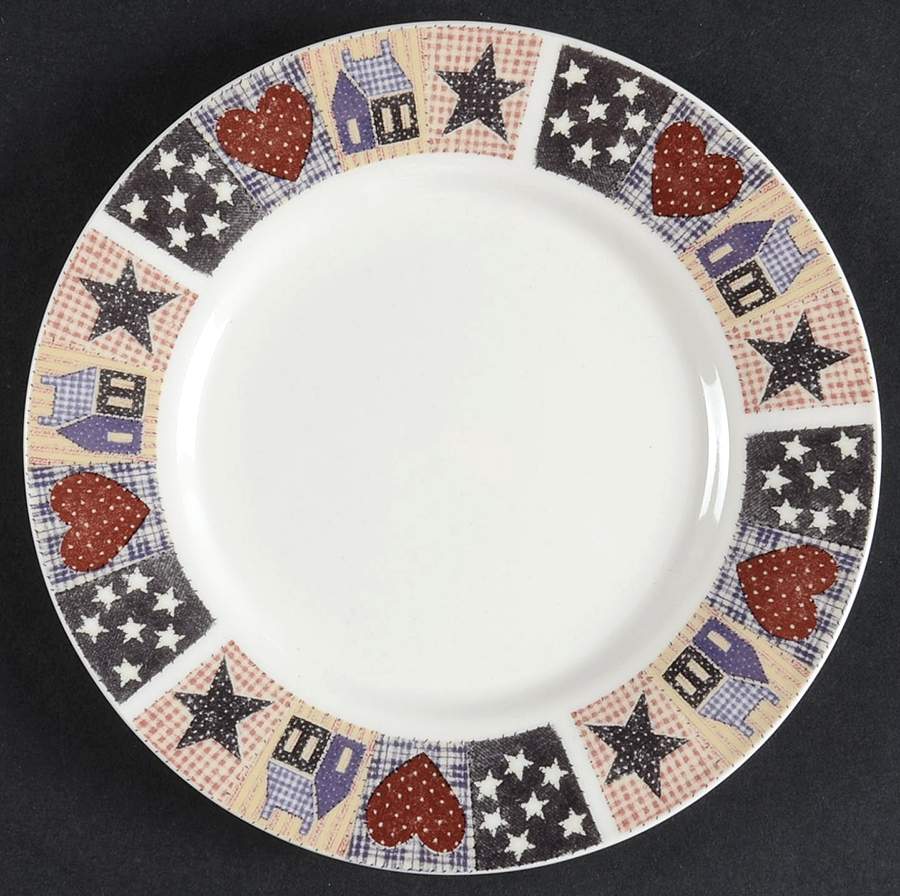 American Quilt Bread & Butter Plate by Oneida-1