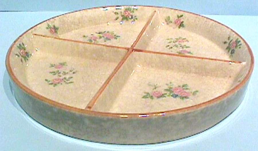 Majolica 4 Part Relish by Oriental (Japan)-1