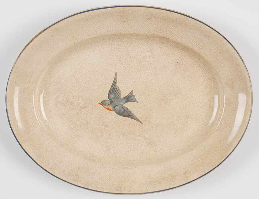 OWE26 11" Oval Serving Platter by Edward J Owen China-1