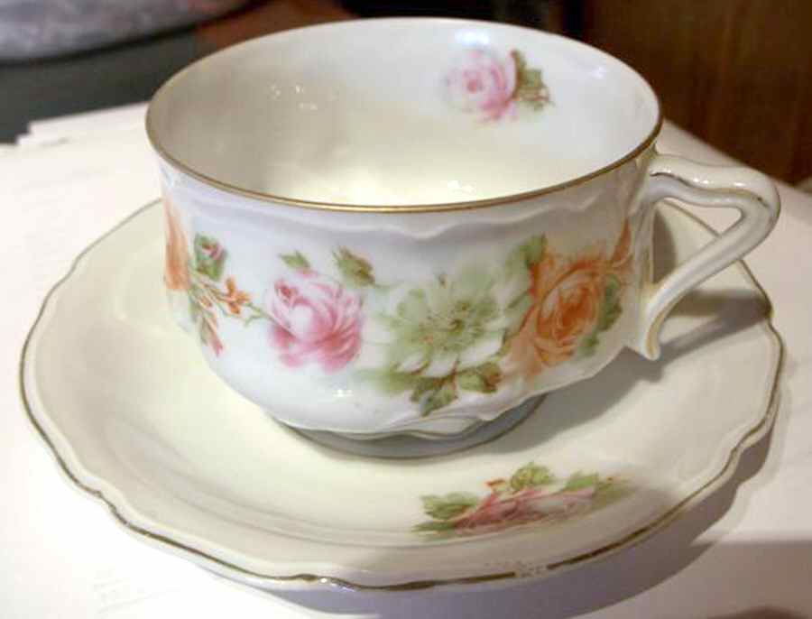 2398-1 Footed Cup & Saucer Set by Hermann Ohme-1