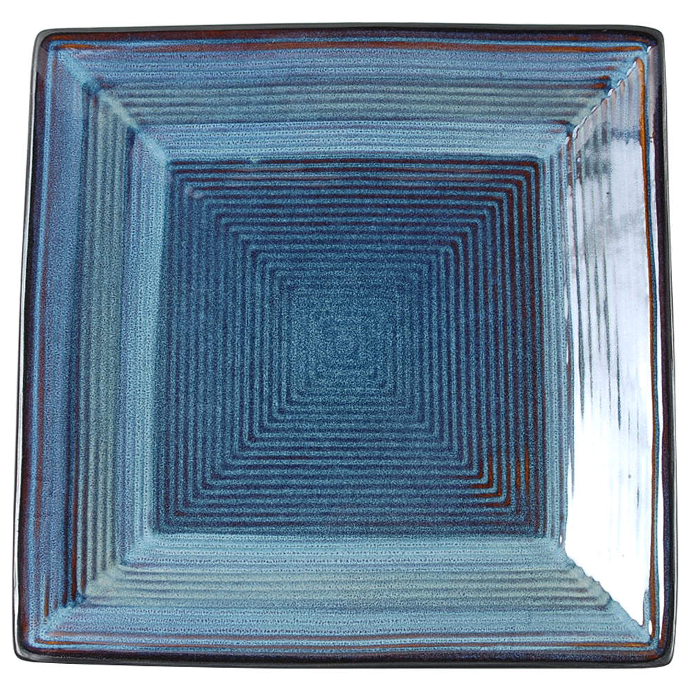 Adriatic Blue Square Dinner Plate by Oneida-1