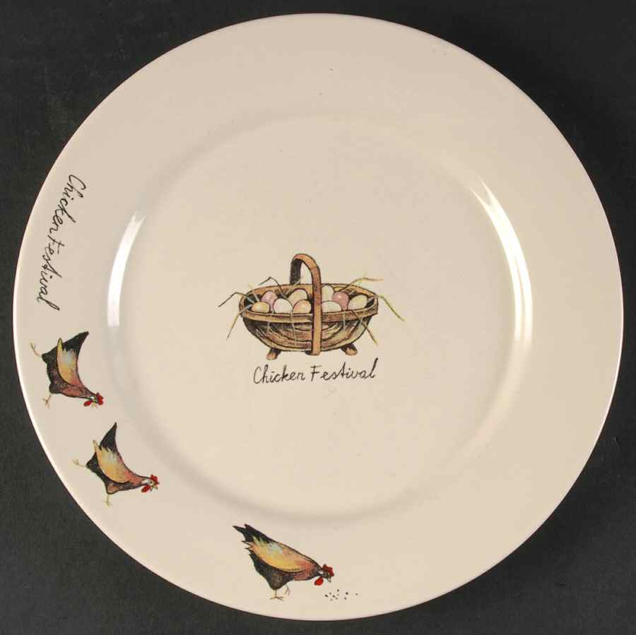 Chicken Festival Dinner Plate by Original World of Jet and Company-1