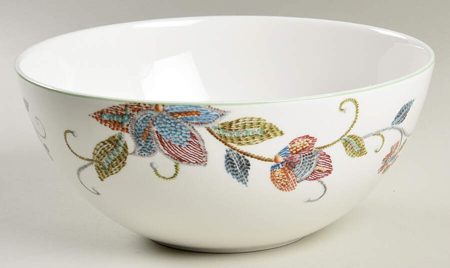 Kavita 8" Round Vegetable Bowl by Oleg Cassini-1