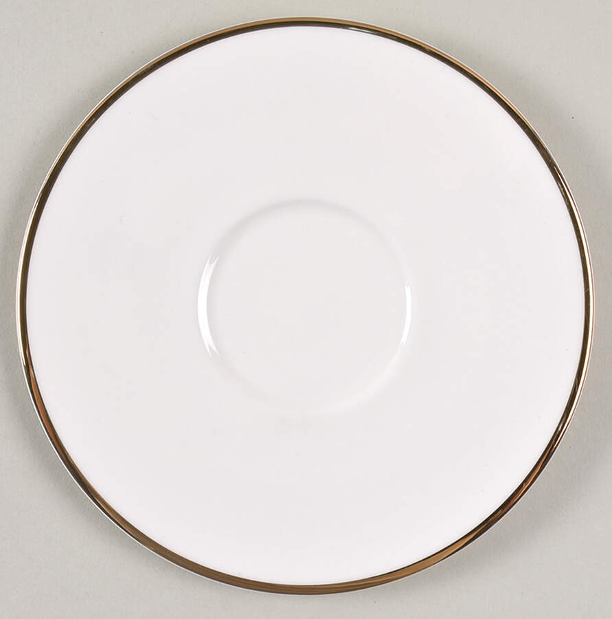Madison (Gold Trim) Saucer by Olivia & Oliver-1