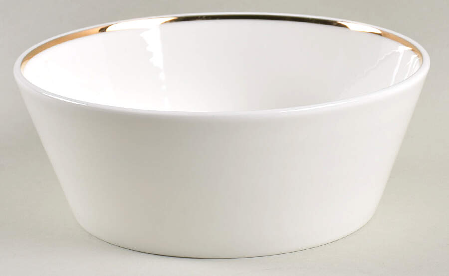Madison (Gold Trim) Coupe Cereal Bowl by Olivia & Oliver-1