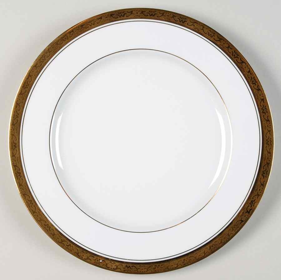 Blois White Dinner Plate by Porcel du Site Corot-1
