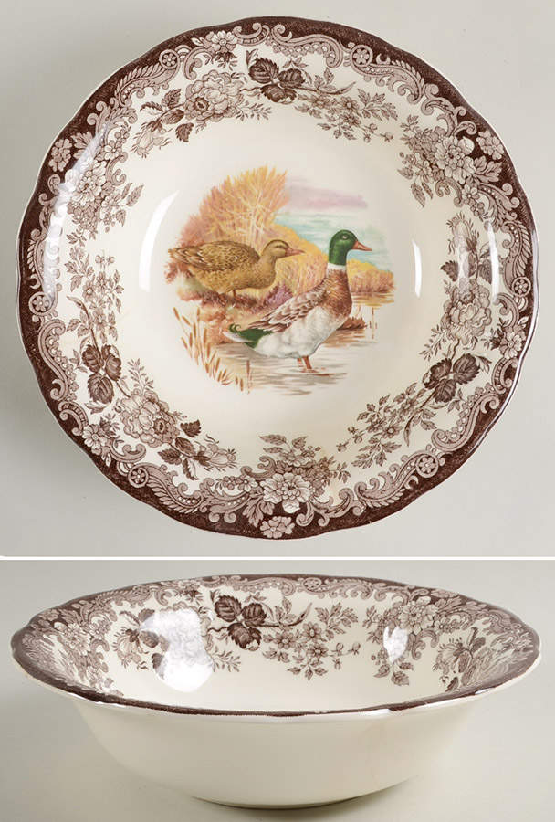 Game Series (Birds) 9" Round Vegetable Bowl by Palissy-1