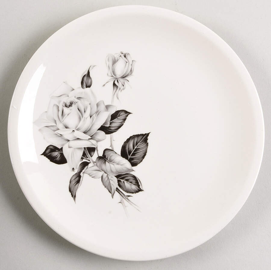 Paden Rose Salad Plate by Paden City-1