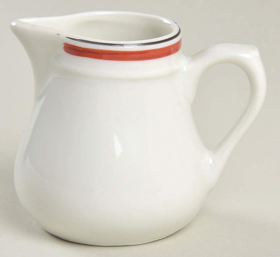 Bistrot Rust Orange Individual Creamer by Porcelaine d'Auteuil-1