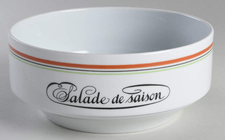 Bistrot Rust Orange 8" Individual Salad Bowl by Porcelaine d'Auteuil-1