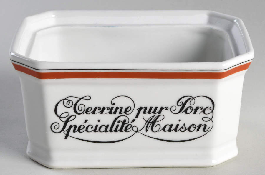 Bistrot Rust Orange Drip Jar No Lid (No Strainer) by Porcelaine d'Auteuil-1