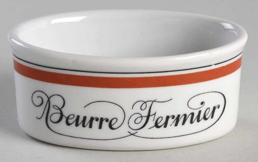 Bistrot Rust Orange Open Butter Sauce by Porcelaine d'Auteuil-1