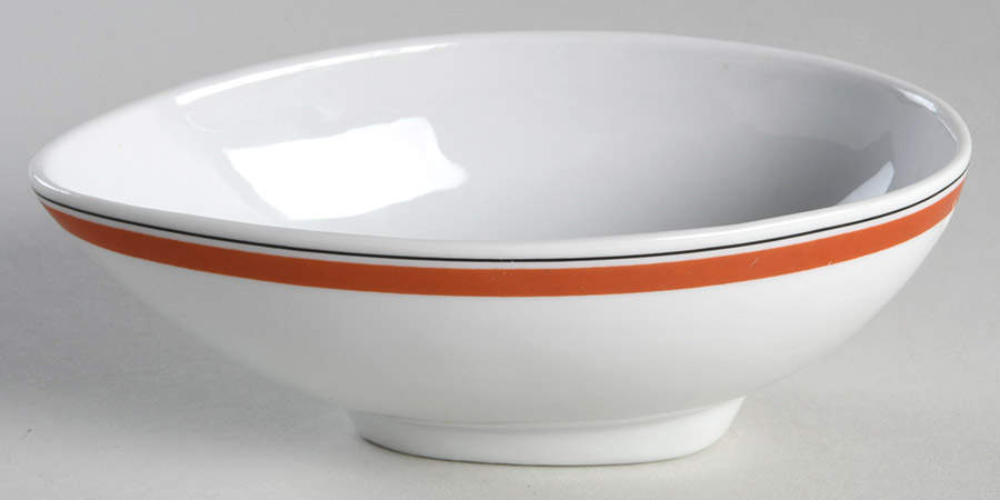 Bistrot Rust Orange Avocado Bowl by Porcelaine d'Auteuil-1