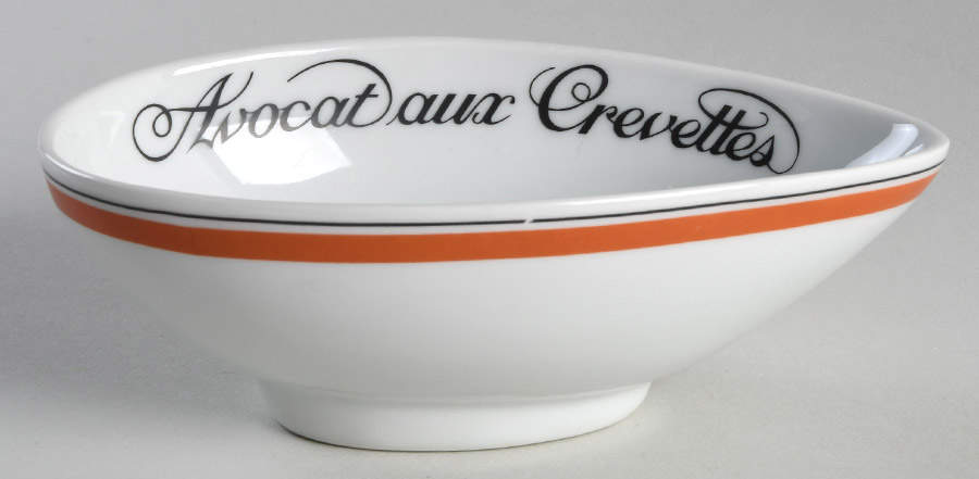 Bistrot Rust Orange Avocado Bowl by Porcelaine d'Auteuil-1