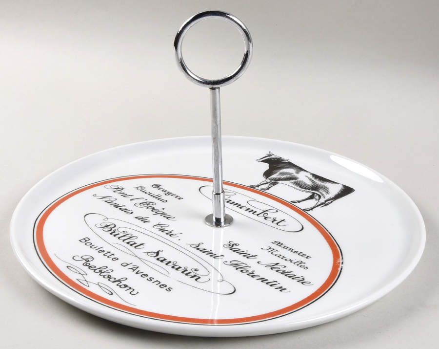 Bistrot Rust Orange Cheese Tray by Porcelaine d'Auteuil-1