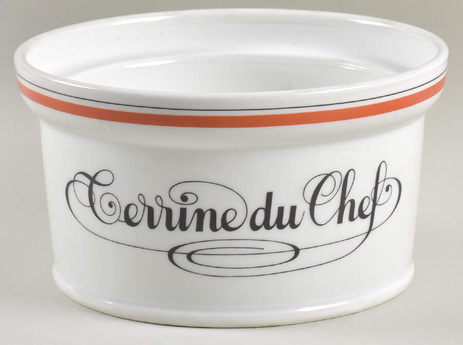 Bistrot Rust Orange 1 Qt Round Casserole No Lid by Porcelaine d'Auteuil-1