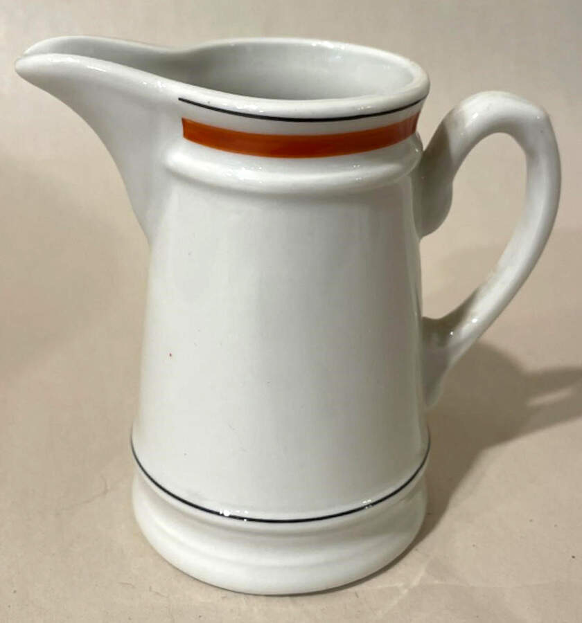 Bistrot Rust Orange Creamer by Porcelaine d'Auteuil-1