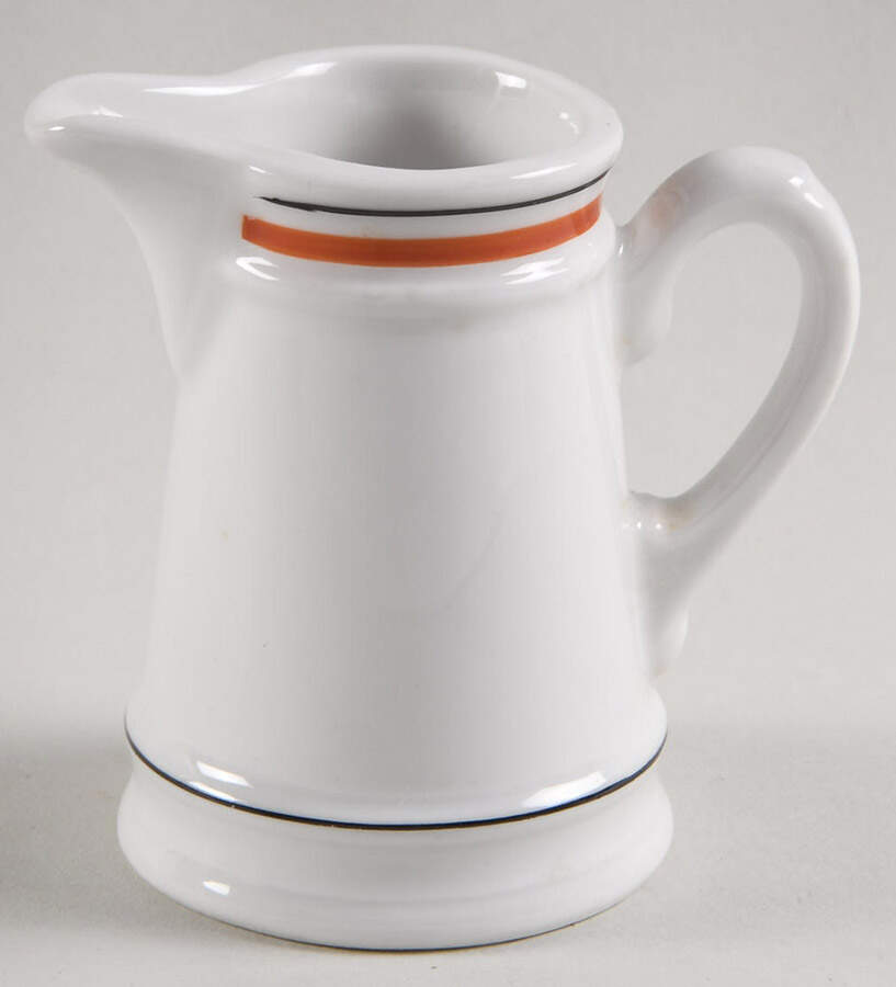 Bistrot Rust Orange Mini Creamer by Porcelaine d'Auteuil-1
