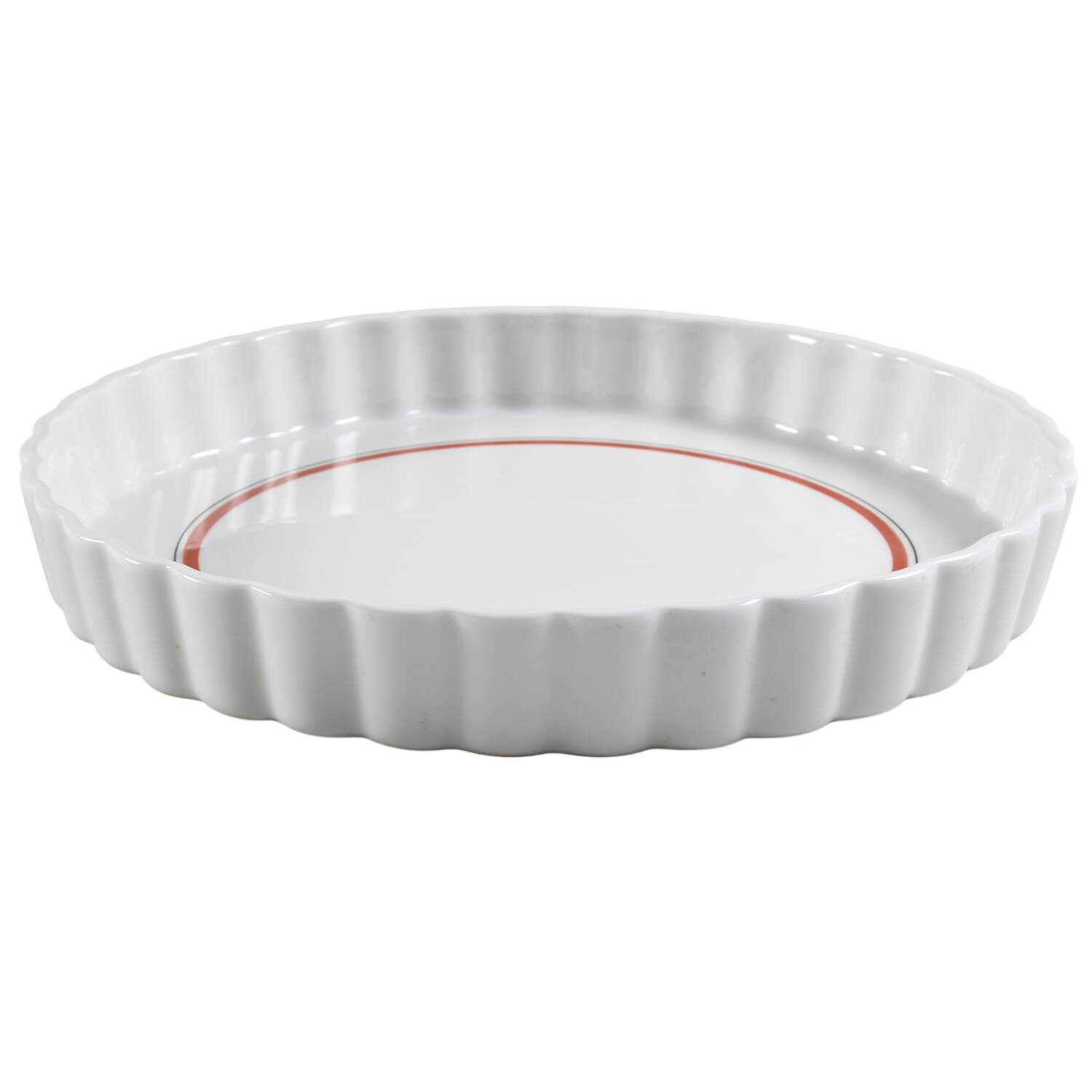 Bistrot Rust Orange 11'' Quiche by Porcelaine d'Auteuil-1